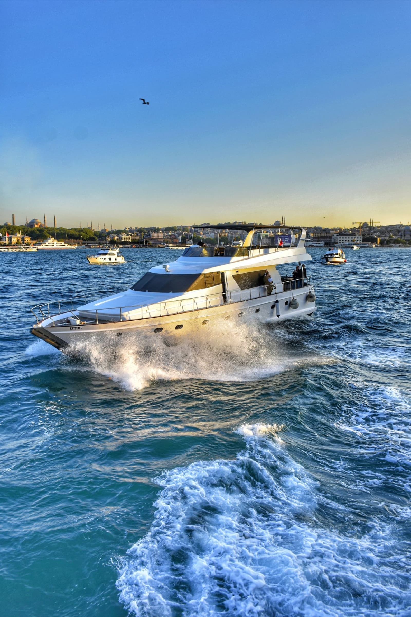 Grup Yatı · 36 Kişilik · Signature exterior view 4 — 36-guest signature charter yacht for Bosphorus group cruise