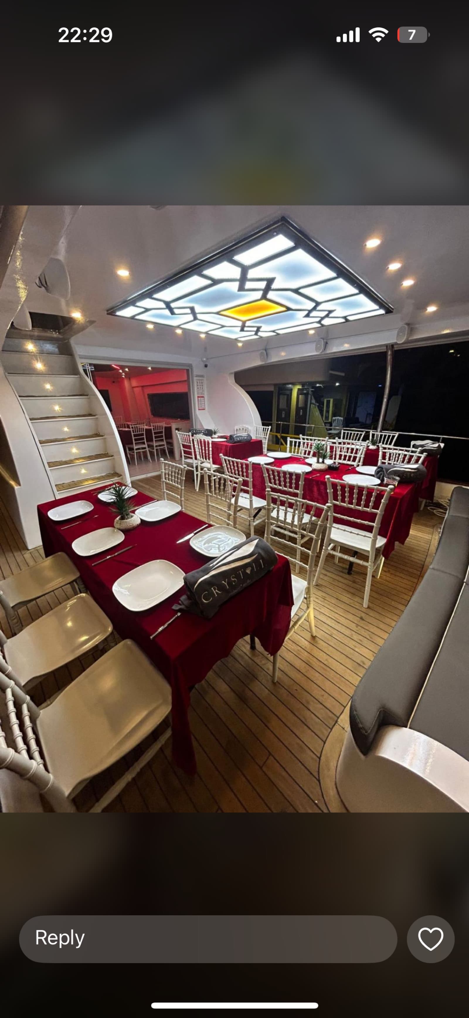 Grup Yatı · 36 Kişilik · Signature interior view 4 — 36-guest signature charter yacht for Bosphorus group cruise
