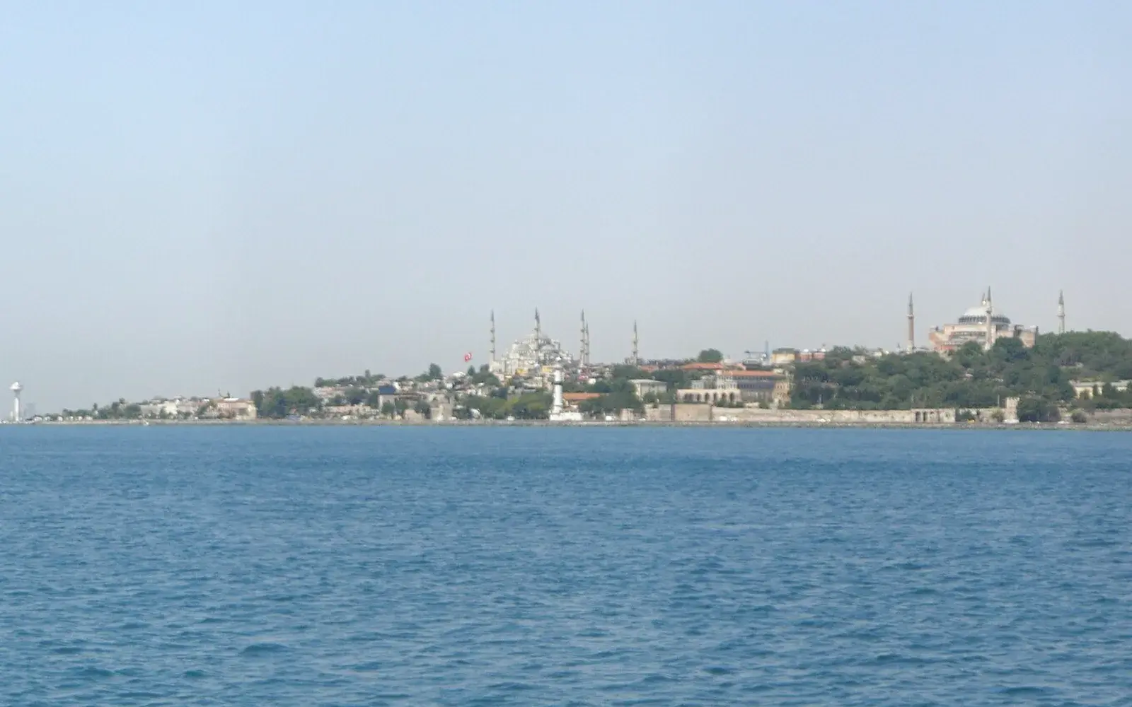 The historic peninsula skyline seen from the water